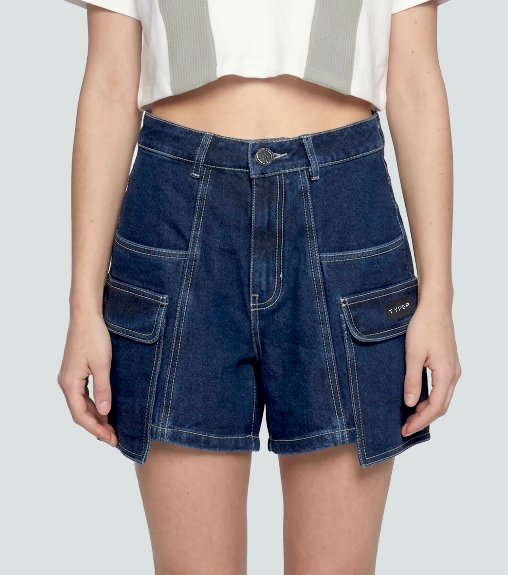 Sabrina Short Cargo En Denim TyperAZ